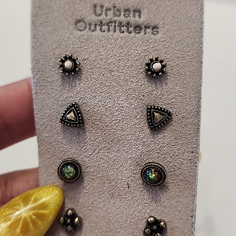 Urban Outfitters Multicolor Stud Earring Collection 8x - Picture 2 of 7